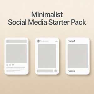 Minimalist Social Media Starter Pack