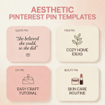 Aesthetic Pinterest Pin Templates