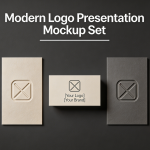 Modern Logo Presentation Mockup Set