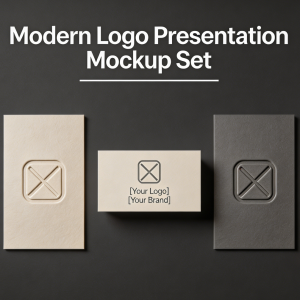 Modern Logo Presentation Mockup Set